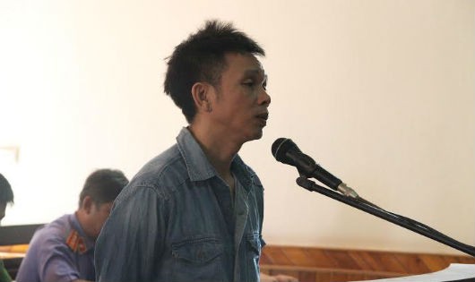 Bị cáo Nguyễn Công Cường tại phiên tòa xét xử