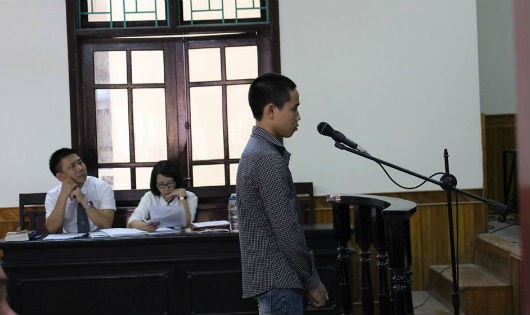 Bị cáo Nguyễn Vũ Mâu tại phiên tòa xét xử