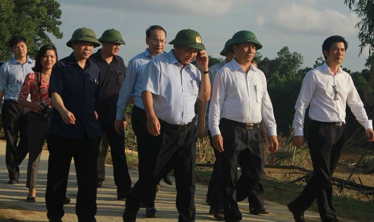 Bộ trưởng Trương Minh Tuấn đã dẫn đầu đoàn công tác về thăm xã Hà Linh