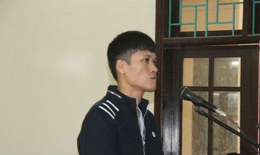 Bị cáo Nguyễn Xuân Lĩnh tại phiên tòa xét xử