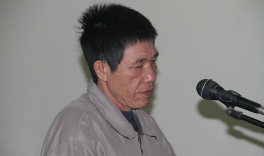 Bị cáo Trương Văn Lài tại phiên tòa xét xử