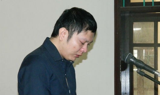 Bị cáo Nguyễn Văn Tiến tại  phiên tòa