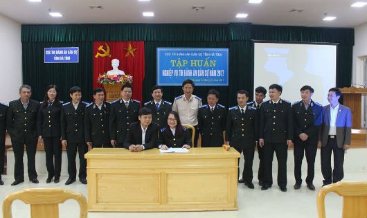 Cục THADS Hà Tĩnh tập huấn nghiệp vụ năm 2017.