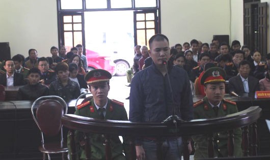 Bị cáo Nguyễn Xuân Kiên tại phiên tòa xét xử