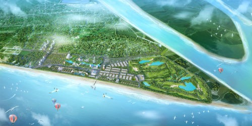 Phối cảnh toàn bộ Quần thể du lịch nghỉ dưỡng sinh thái FLC Sầm Sơn