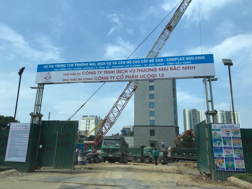 Dự án Trung tâm thương mại, dịch vụ và căn hộ cao cấp (TP Bắc Ninh) mới triển khai đã có biểu hiện sai phạm