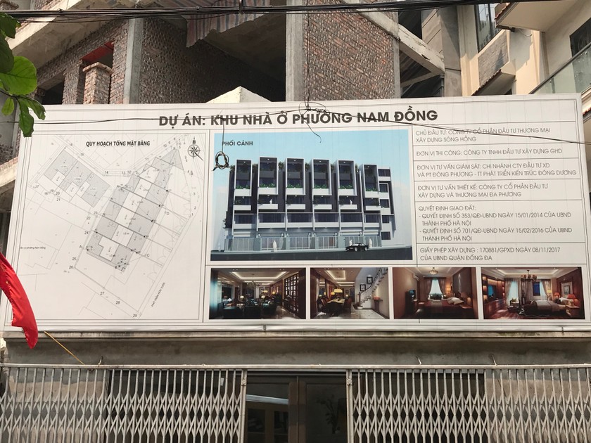 Dự án khu nhà ở phường Nam Đồng đã hoàn thiện công trình xây dựng thô