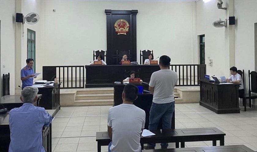 Phiên xét xử diễn ra tại trụ sở TAND quận Nam Từ Liêm