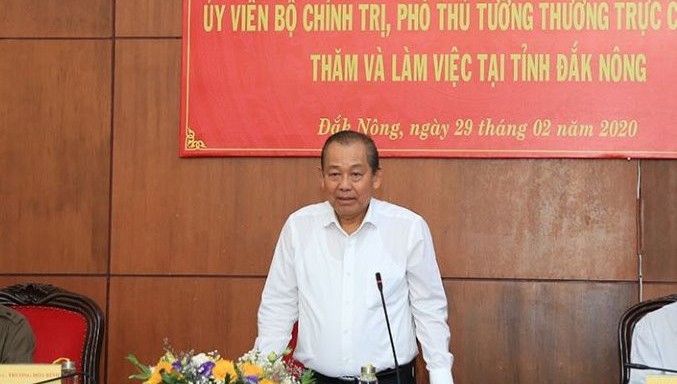 Phó Thủ tướng Trương Hòa Bình làm việc với tỉnh Đắk Nông