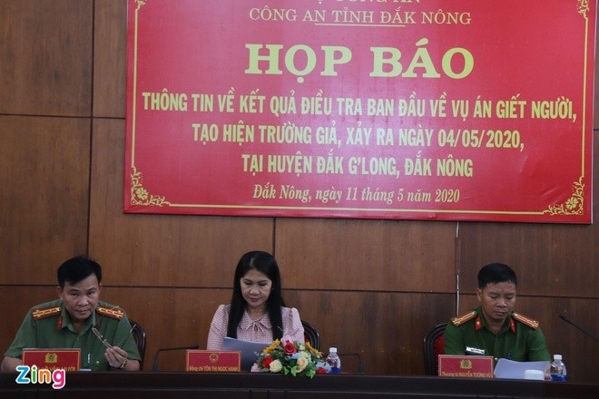 Công an tỉnh Đắk Nông tổ chức họp báo thông tin về vụ án