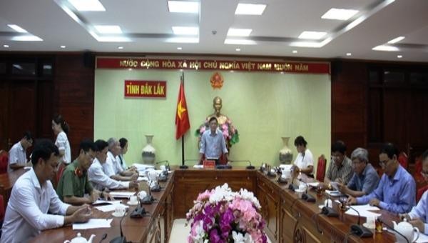 Đoàn công tác Bộ LĐ-TB&XH làm việc với tỉnh Đắk Lắk. Ảnh: Tuấn Hải
