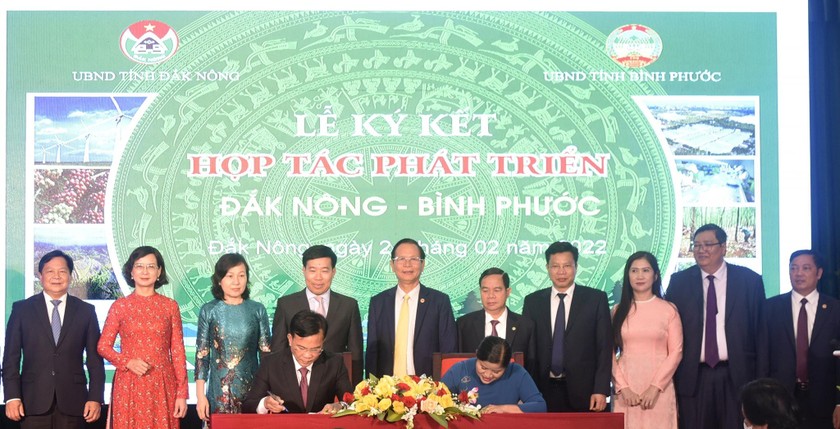 Đắk Nông và Bình Phước ký kết hợp tác phát triển