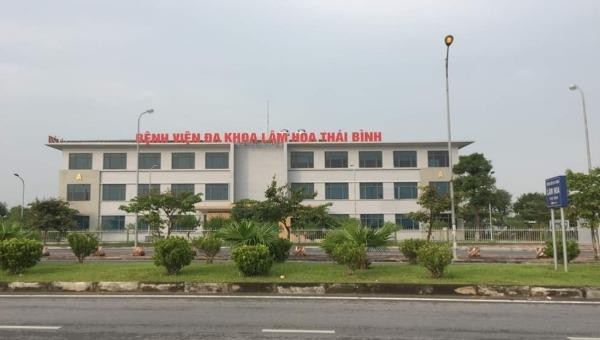 Bệnh viện Đa khoa Lâm Hoa (cơ sở 2 tại TP Thái Bình) nơi xảy ra vụ việc đau lòng.