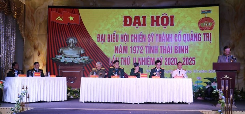 Đại hội Hội Chiến sĩ Thành cổ Quảng Trị năm 1972 tỉnh Thái Bình lần thứ II, nhiệm kỳ 2020-2025.