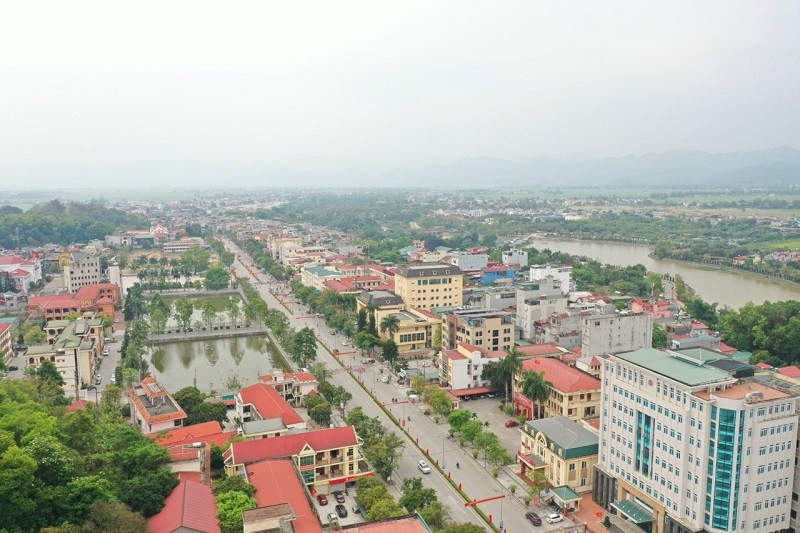 Một góc thành phố Điện Biên Phủ hôm nay. 