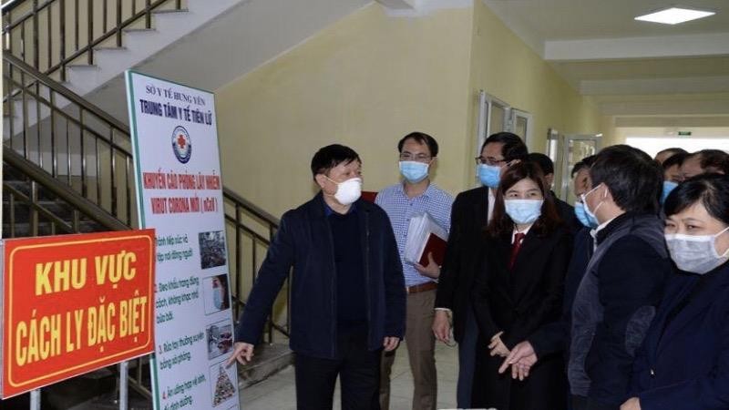 Chủ tịch tỉnh Hưng Yên trực tiếp kiểm tra giám sát việc phòng, chống dịch bệnh nCoV 
