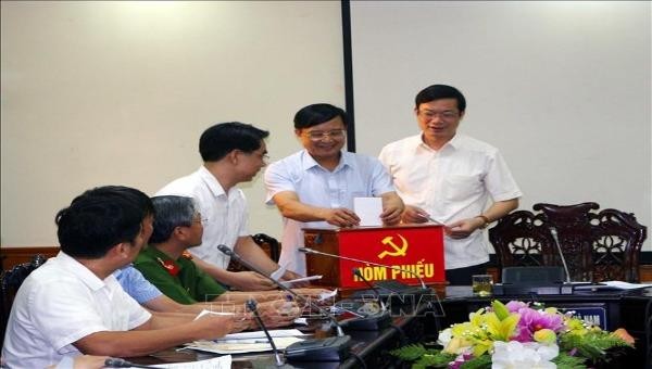 Bỏ phiếu bầu chọn xã Xuân Khê đạt chuẩn xây dựng nông thôn mới kiểu mẫu.