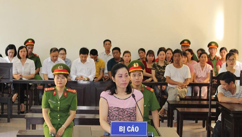 Bị cáo Nguyễn Thị Lai tại phiên tòa.