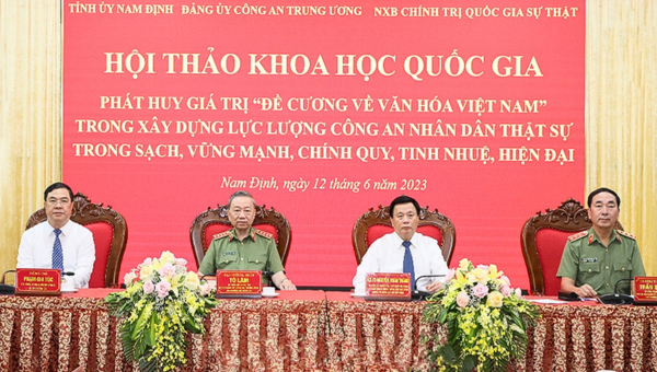 Phát huy giá trị Đề cương về Văn hóa Việt Nam trong xây dựng lực lượng Công an nhân dân