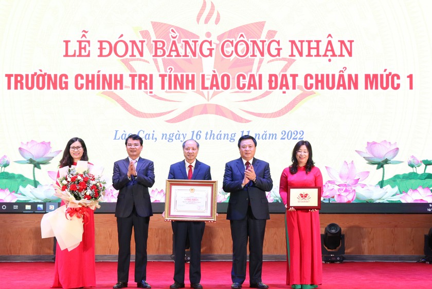 Trường Chính trị tỉnh Lào Cai đạt chuẩn mức độ 1 đầu tiên của cả nước