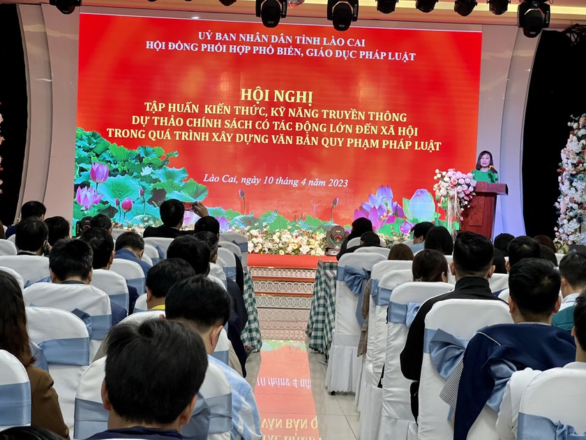 Lào Cai tập huấn kỹ năng truyền thông dự thảo chính sách 