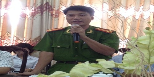 Trung tá Nguyễn Văn Đại phó trưởng công an huyện Đông Sơn 