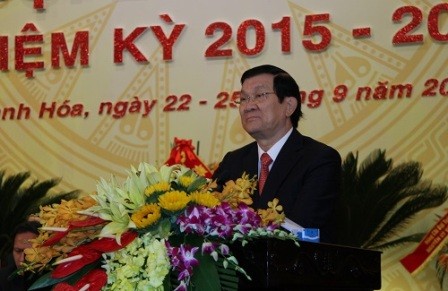 Chủ tịch nước Trương Tấn Sang chỉ đạo Đại hội