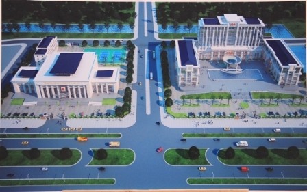 Phối cảnh dự án trụ sở làm việc của Thành ủy - HĐND - UBND
và các đoàn thể thành phố Thanh Hóa.