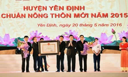 huyện Yên Định (Thanh Hóa) đạt chuẩn nông thôn mới