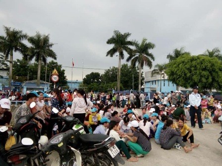 Thanh Hóa: Hàng nghìn công nhân lại đình công đòi quyền lợi