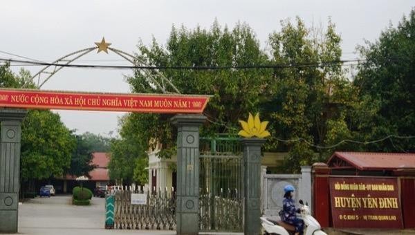 Trụ sở HĐND-UBND huyện Yên Định.