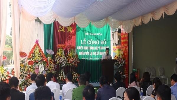 Thanh Hoá: thành lập Văn phòng Thừa phát lại thị xã Nghi Sơn