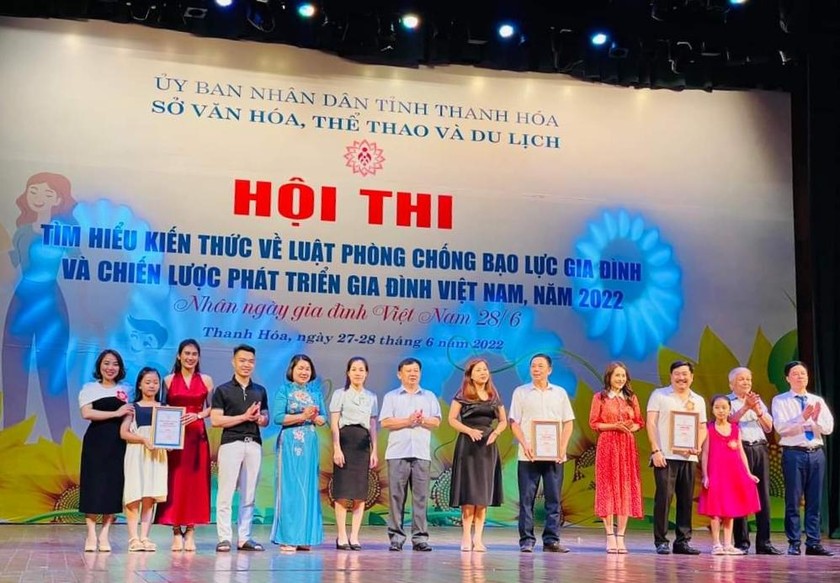 Hội thi tìm hiểu kiến thức về Luật phòng, chống bạo lực gia đình và chiến lược phát triển gia đình Việt Nam năm 2022 tại Thanh Hoá.