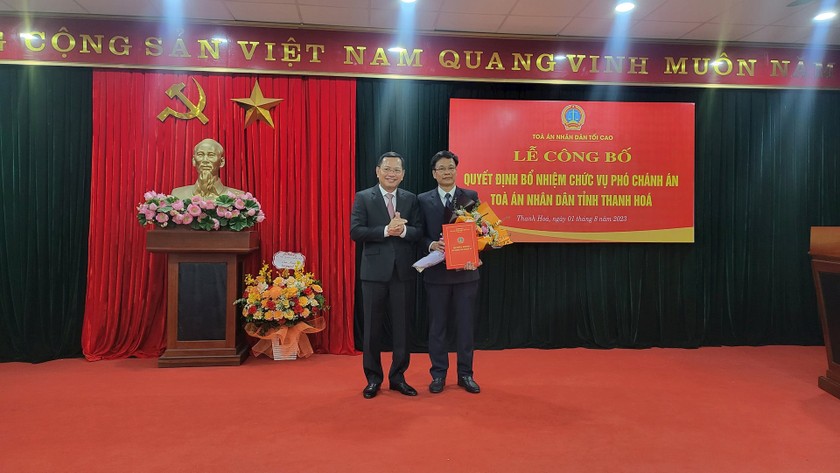 Bổ nhiệm Phó chánh án TAND tỉnh Thanh Hoá