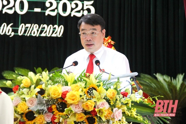 Ông Trần Anh Chung được giới thiệu để bầu giữ chức vụ Chủ tịch UBND TP Thanh Hóa nhiệm kỳ 2021-2026. Ảnh: Báo Thanh Hóa