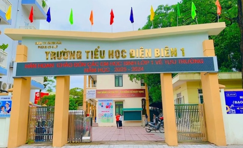 Thanh tra Sở Y tế Thanh Hóa quyết định xử phạt công ty cung cấp suất ăn bán trú cho Trường Tiểu học Điện Biên 1.