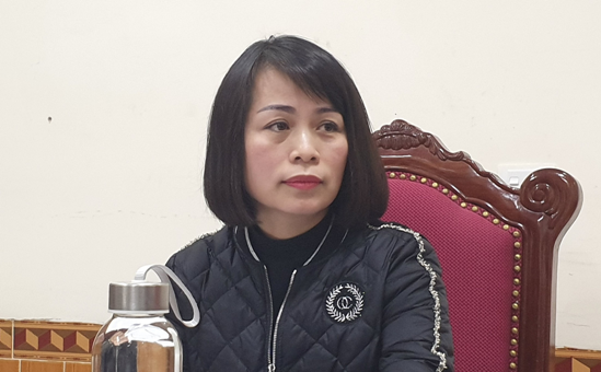 Bà Phan Thị Tố Hoa, Giám đốc Sở Nội vụ Hà Tĩnh.