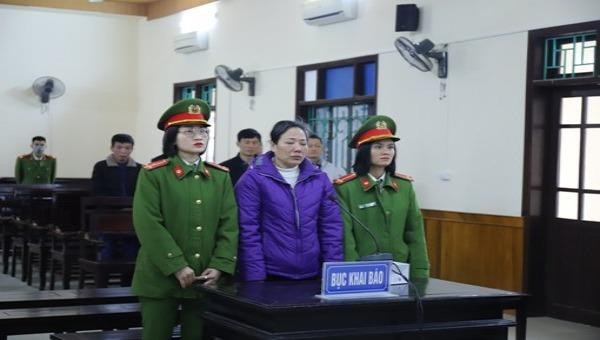 Bị cáo Nguyễn Thị Lương tại phiên tòa sơ thẩm.