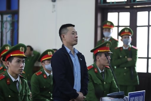 Bị cáo Lê Minh Hải tại phiên tòa sơ thẩm.