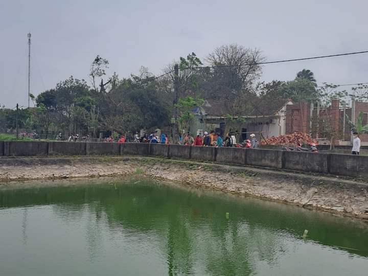 Giếng làng ở thôn Ban Long nơi xảy ra vụ đuối nước thương tâm.