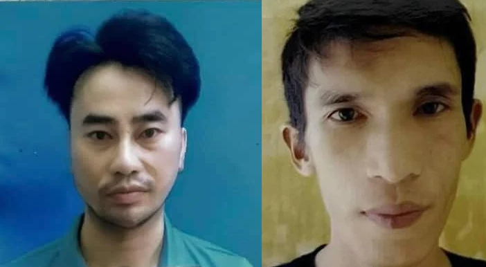 Hai phạm nhân trốn khỏi trại giam Xuân Hà. Ảnh: Công an Hà Tĩnh