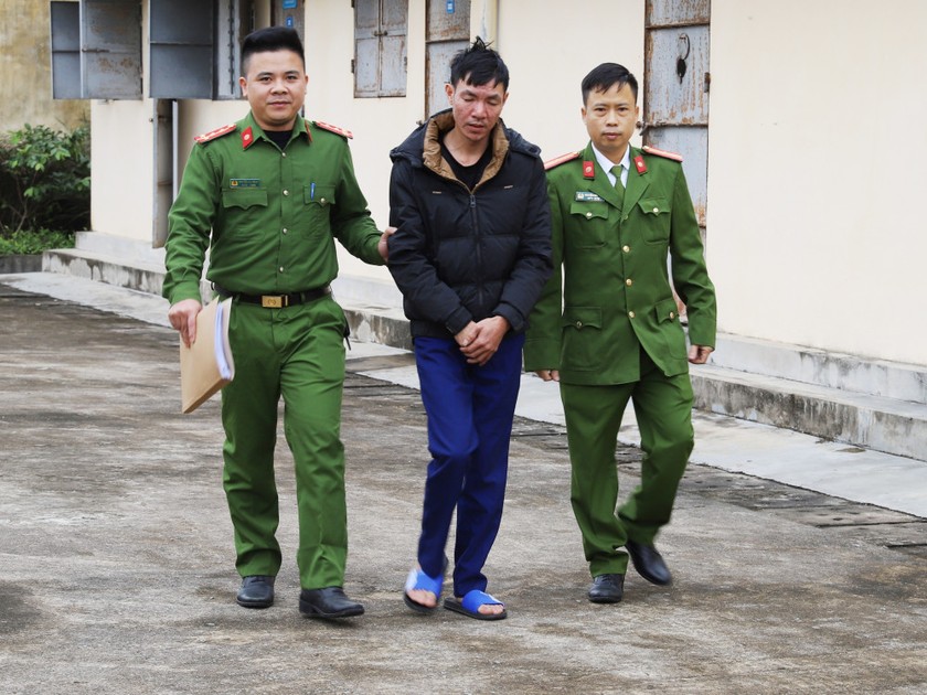 Đối tượng Nguyễn Thế Anh bị Công an huyện Kỳ Anh bắt giữ. Ảnh: CAHT