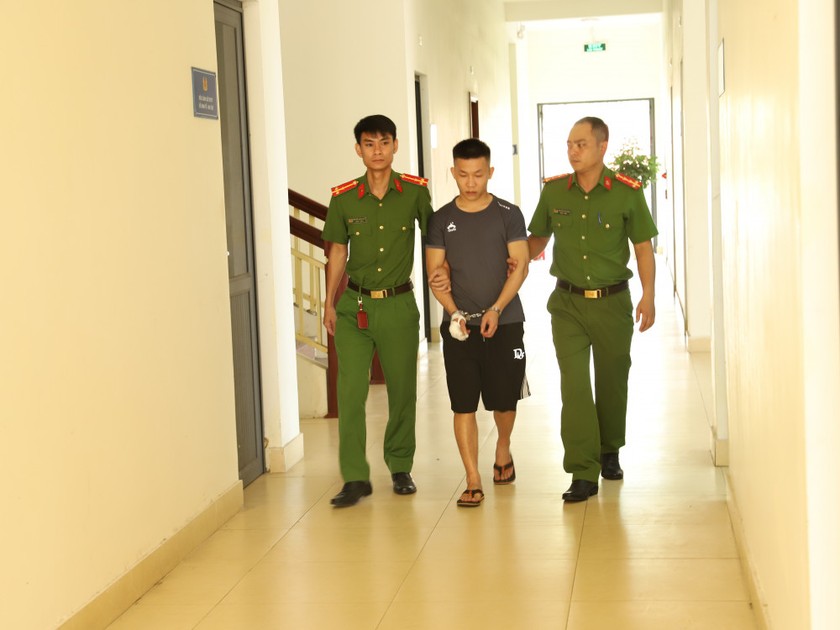 Đối tượng Nguyễn Minh Toàn bị bắt sau 3 giờ gây án. Ảnh: CTV