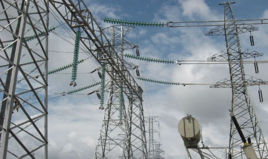 Trạm biến áp 220kV Mỏ Cày - công trình lưới điện do Tổng công ty Truyền tải điện Quốc gia (NPT) đầu tư tại tỉnh Bến Tre.