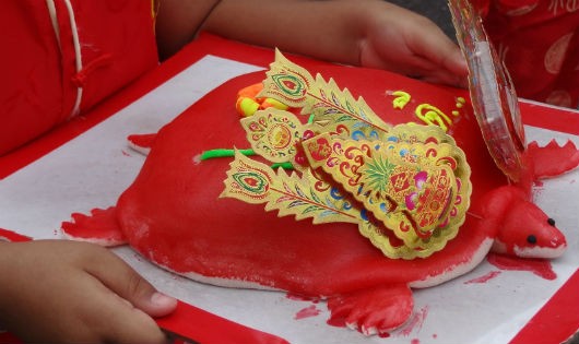  Rùa đỏ là biểu tượng của sự may mắn trong lễ hội Por Tor ở Phuket