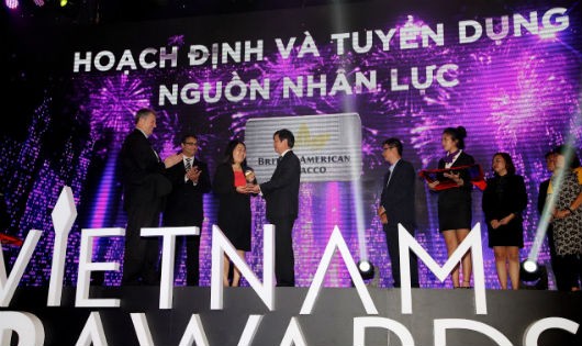 BAT Việt Nam đạt giải Hoạch định và tìm kiếm nguồn nhân lực 2016