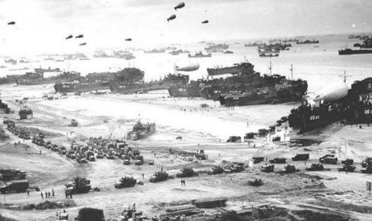 Bãi biển Omaha ở Normady được bảo vệ sau cuộc giao tranh ác liệt trong sự kiện D-Day ngày 6/6/1944. (Nguồn: Reuters)