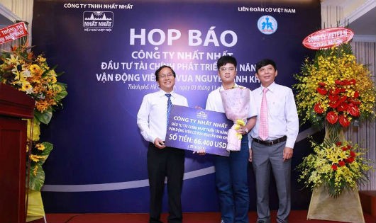 Cty TNHH Nhất Nhất hỗ trợ gần 1,5 tỷ đồng đầu tư cho Nguyễn Anh Khôi