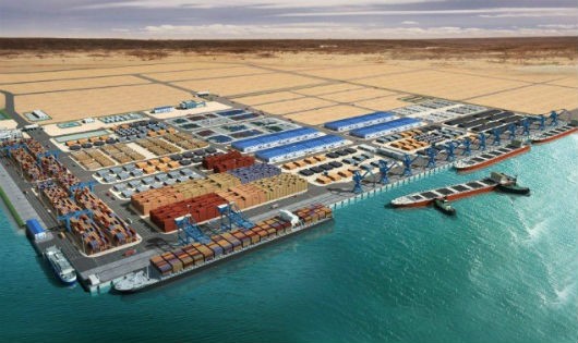 Bản vẽ phối cảnh căn cứ Trung Quốc ở Djibouti