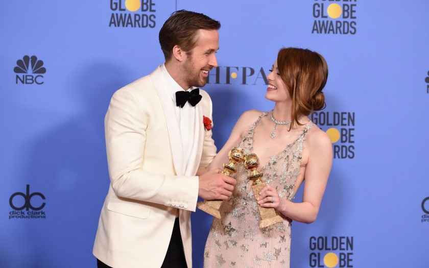 Cặp diễn viên vàng của phim “La La Land” Ryan Gosling và Emma Stone